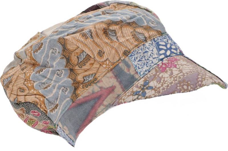 Guru-Shop Strickmütze Patchwork Boho Kappe, Ballon Mütze - blau Guru-Shop Strickmütze Patchwork Boho Kappe, Ballon Mütze - blau von Guru-Shop