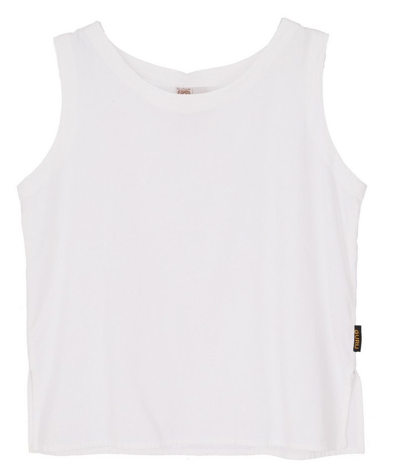 Guru-Shop T-Shirt Basic Boho Baumwoll Top, luftiges Sommertop -.. alternative Bekleidung von Guru-Shop
