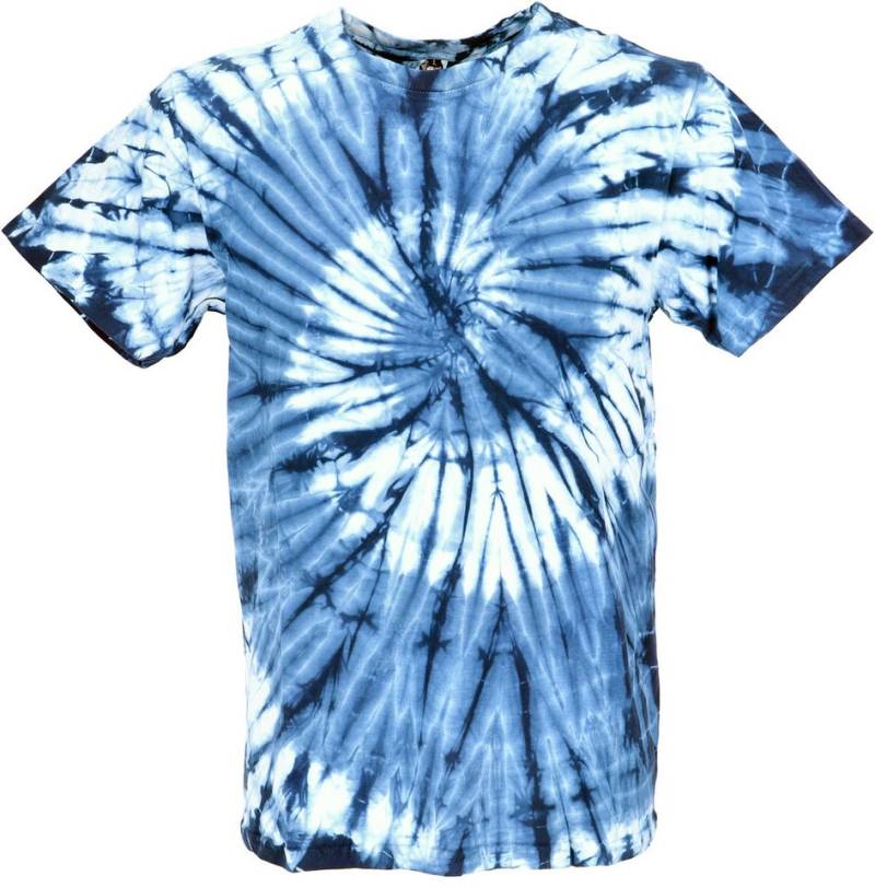 Guru-Shop T-Shirt Batik T Shirt, Herren Kurzarm Tie Dye Shirt -.. Handarbeit, Hippie, Festival, Goa Style, alternative Bekleidung von Guru-Shop