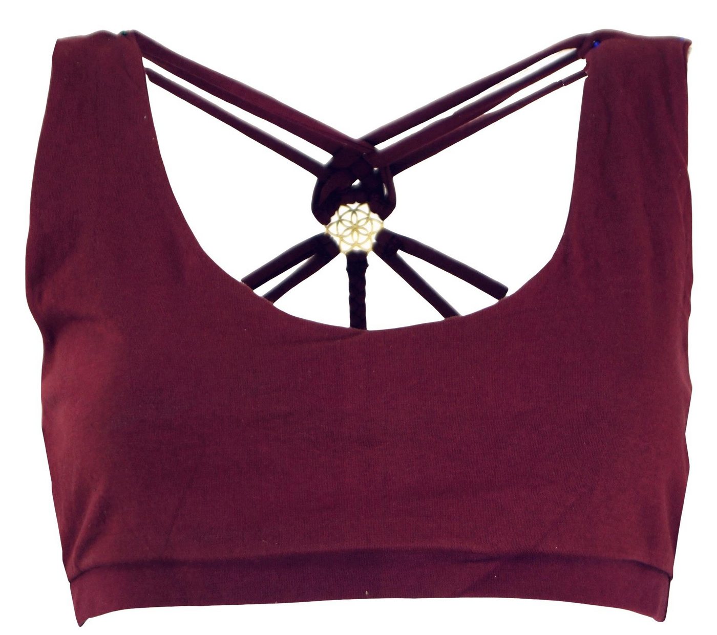 Guru-Shop T-Shirt Goa Psytrance Bikini Top, Boho Top, Pixi Yoga.. Festival, Ethno Style, alternative Bekleidung von Guru-Shop