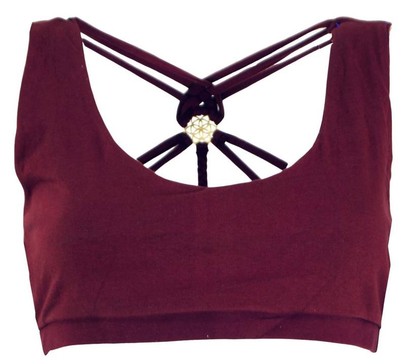 Guru-Shop T-Shirt Goa Psytrance Bikini Top, Boho Top, Pixi Yoga.. Festival, Ethno Style, alternative Bekleidung von Guru-Shop