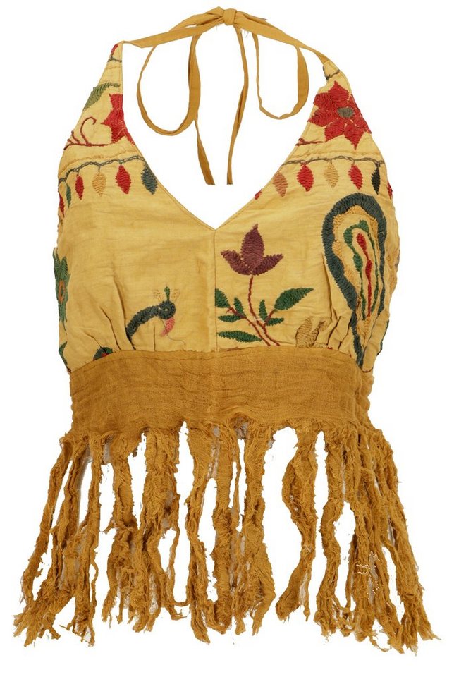 Guru-Shop T-Shirt Goa Top, Psytrance, Bandeau Top, Rückenfreies.. Festival, Ethno Style, Psychedelic, alternative Bekleidung von Guru-Shop