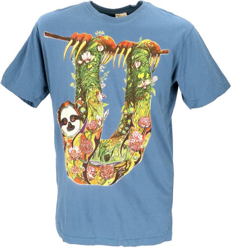 Guru-Shop T-Shirt Retro T-Shirt, Tree save earth T-Shirt -.. Retro von Guru-Shop