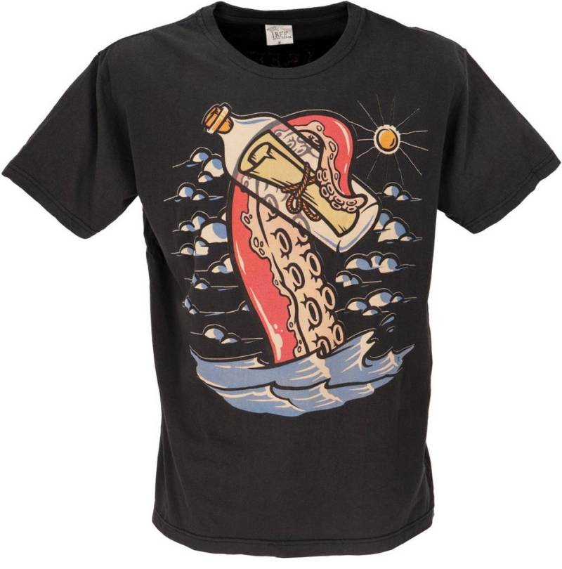 Guru-Shop T-Shirt Retro T-Shirt, Tree save earth T-Shirt -.. Retro von Guru-Shop