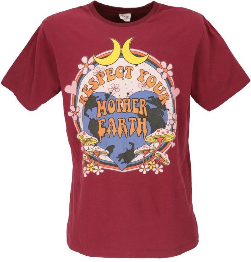 Guru-Shop T-Shirt Retro T-Shirt, Tree save earth T-Shirt - Mother.. Retro von Guru-Shop