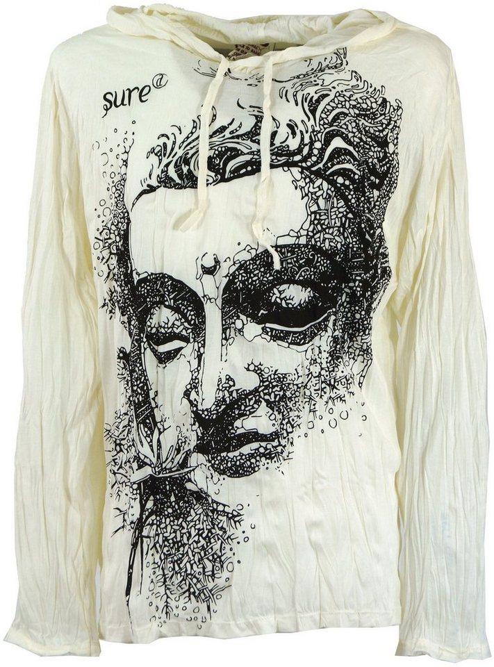 Guru-Shop T-Shirt Sure Langarmshirt, Kapuzenshirt Dreaming Buddha.. Goa Style, Festival, alternative Bekleidung von Guru-Shop