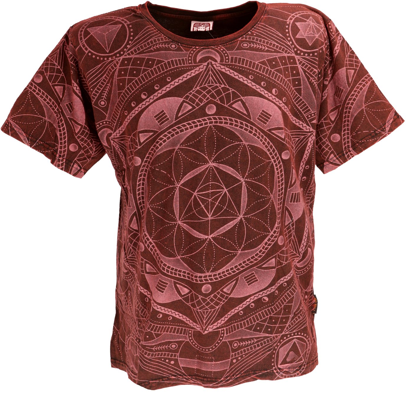 Guru-Shop T-Shirt Tibet & Buddhist Art T-Shirt, Flower of Life.. alternative Bekleidung von Guru-Shop