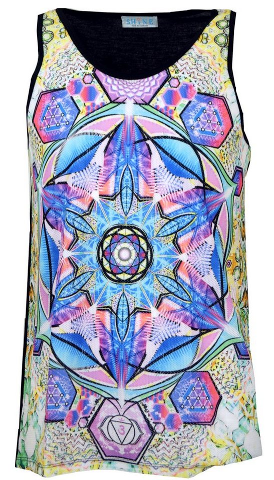 Guru-Shop Tanktop Psytrance Tank Top, Männer Top - Universum Psychedelic, Goa Style, Festival, alternative Bekleidung von Guru-Shop