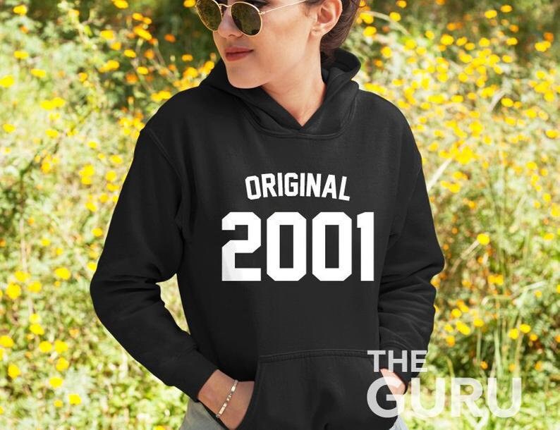 20 Geburtstag Hoodie 2001 Geschenk Original von GuruTees