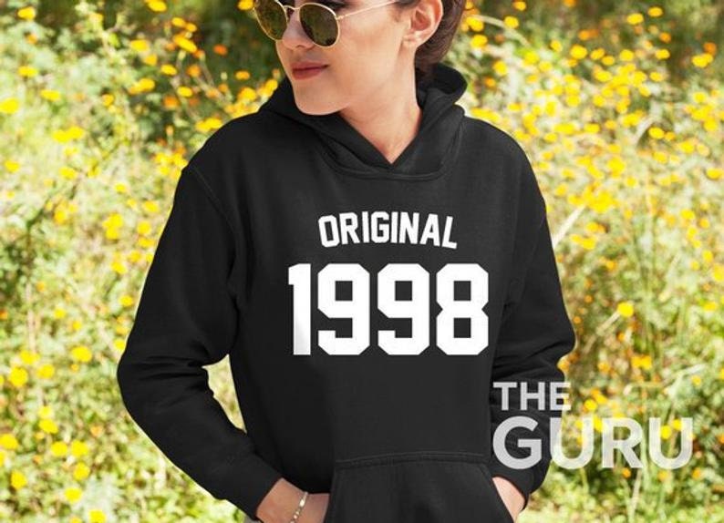 23 Geburtstag Hoodie 1998 Geschenk Geburtstagsgeschenk Original von GuruTees