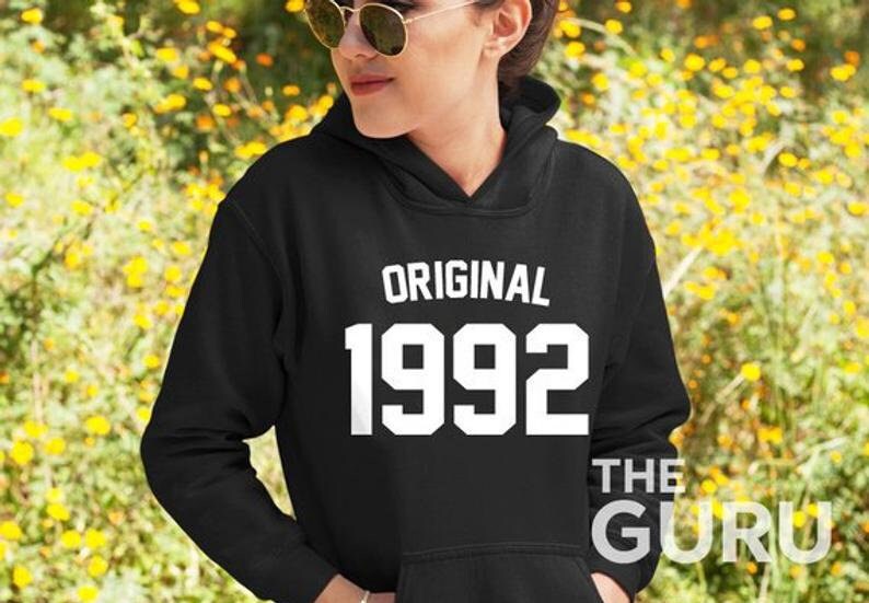 29 Geburtstag Hoodie 1992 Geschenk Original von GuruTees