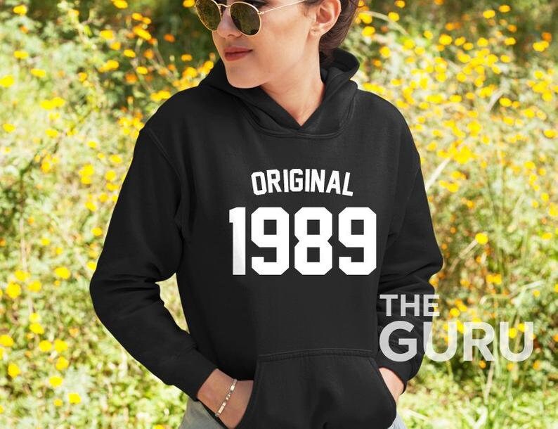 32 Geburtstag Hoodie 1989 Geschenk Original von GuruTees