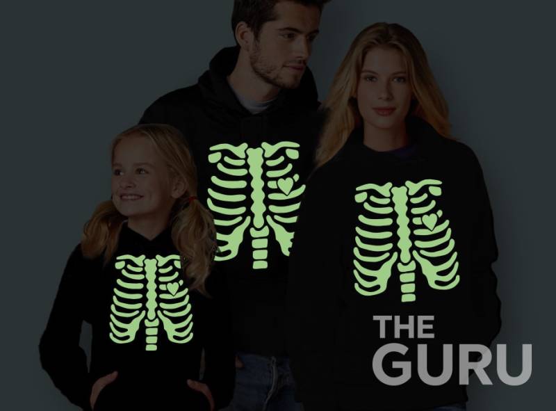 Halloween Sweatshirt Hoodies Familie Kostüme Pyjamas Lustige Sweatshirts Leuchten Im Dunkeln von GuruTees