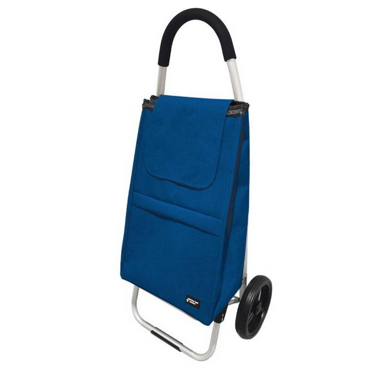 Gustav Voss Einkaufstrolley Hackenporsche fahrbare Einkaufstasche Aluminium Trolley, 44 l, Gestell zusammenklappbar von Gustav Voss