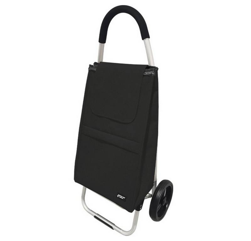 Gustav Voss Einkaufstrolley Hackenporsche fahrbare Einkaufstasche Aluminium Trolley, 44 l, Gestell zusammenklappbar von Gustav Voss