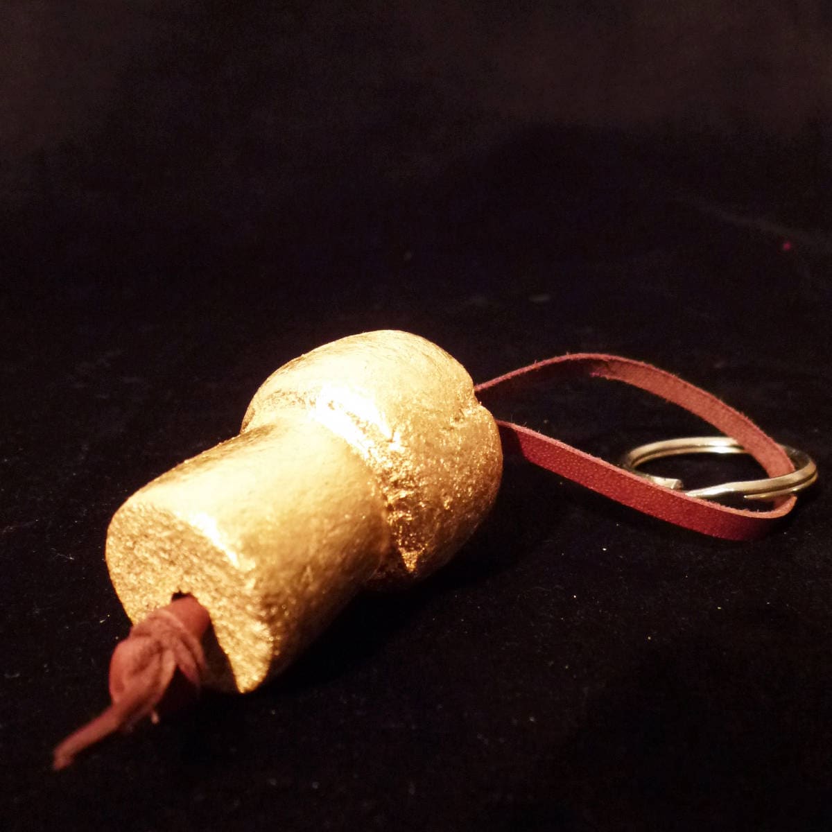 Schlüsselbund Champagner Blattgold Gold 24 K von GustaveGold