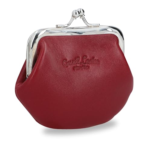 Gusti Leder Portemonnaie Damen Fenja - Retro Geldbörse mit Clipverschluss aus echtem Rindsleder – Kompakte, praktische Vintage Geldbörse Damen von Gusti