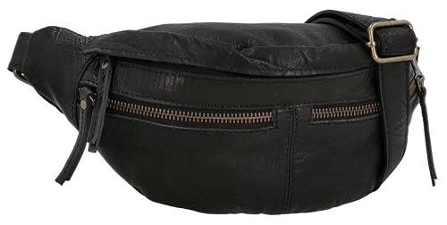 Gusti Gürteltasche Leder Acton – Bauchtasche Leder Damen & Herren im Vintage-Stil - Geräumige Hüfttasche Herren & Damen mit 3 Fächern von Gusti