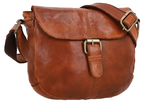 Gusti Candice Umhängetasche Handtasche Ledertasche Tasche Brau Leder von Gusti