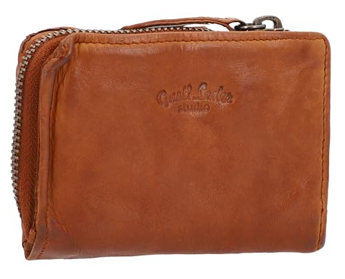 Gusti Geldbörse Leder - Avni Portemonnaie Geldbeutel Kartenetui Vintage Damen Herren Braun Leder von Gusti