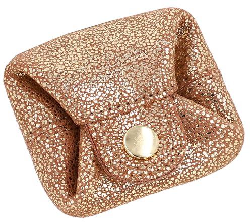 Gusti Geldbörse Leder - Linus Portemonnaie Kleiner Geldbeutel Kleingeld Portemonnaie Gold Leder von Gusti