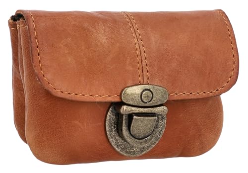 Gusti Gürteltasche Leder- Chapal -Damen und Herren Bauchtasche Festivaltasche klein Braun Leder von Gusti