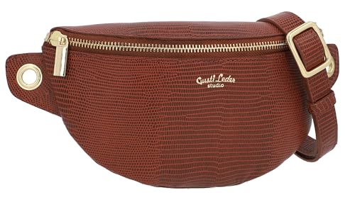 Gusti Leder Gürteltasche Damen Rosamonde I Bauchtasche Leder im Kroko Look I Schicke Crossbody Bag Damen Leder mit verstellbarem Gürtel Gusti Leder Gürteltasche Damen Rosamonde I Bauchtasche Leder im Kroko Look I Schicke Crossbody Bag Damen Leder mit verstellbarem Gürtel von Gusti