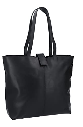 Gusti Handtasche Leder - Alexandra Damen Shopper Umhängetasche Ledertasche Schwarz Leder von Gusti