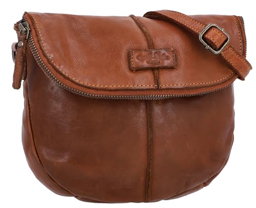 Gusti Umhängetasche Leder- Iselin Damen Umhängetasche Handtasche Ledertasche Braun Leder von Gusti