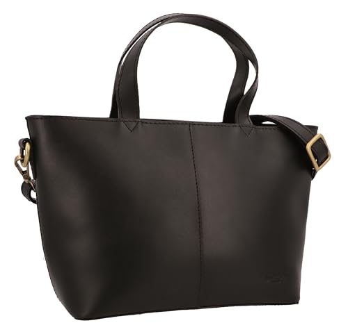 Gusti Handtasche Leder-Madeline Handtasche Umhängetasche Shopper Ledertasche Damen Schwarz Leder von Gusti