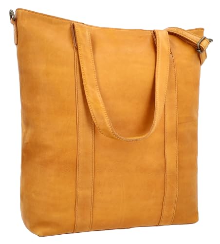 Gusti Handtasche Leder-Paris Ledertasche Umhängetasche Laptoptasche Leder Damen (braun) von Gusti