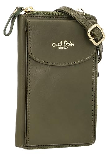 Gusti Handtasche Leder-Silvia Handtasche Umhängetasche Ledertasche Damen Grün Leder von Gusti