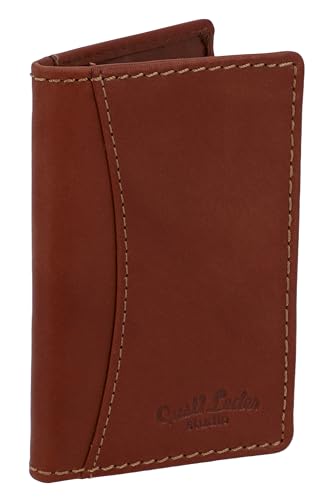Gusti Leder Kartenetui Herren Otto – Karten Portemonnaie Herren aus Rindsleder – Slim Card Holder Wallet für 6 Karten im Vintage-Design von Gusti