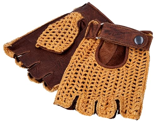 Gusti Leder Lederhandschuhe Maison - Handschuhe Herren Größe M Braun Leder von Gusti