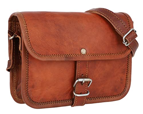 Gusti Leder Umhängetasche Mary S I Handgefertigte Ledertasche Damen für Alltag & Freizeit I Elegante Leder Handtasche Damen aus Ziegenleder von Gusti