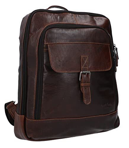 Gusti Lederrucksack Leder - Niki Damen und Herren Business Rucksack Laptopfach Cityrucksack braun Leder Gusti Lederrucksack Leder - Niki Damen und Herren Business Rucksack Laptopfach Cityrucksack braun Leder von Gusti