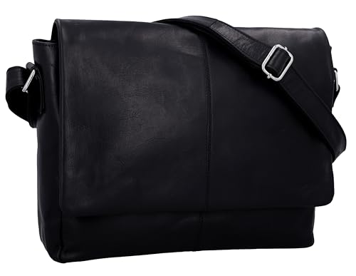 Gusti Ledertasche Herren Reign | Handgefertigte Umhängetasche Herren Leder für Alltag & Büro I Pflanzlich gegerbtes & langlebiges Ziegenleder von Gusti