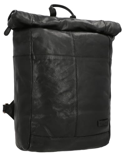 Gusti Rolltop Leder - Joy Damen und Herren Kurierrucksack Rucksack Lederrucksack Vintage Cityrucksack Outdoorrucksack Laptoptasche Unirucksack Wanderrucksack Schwarz Leder Gusti Rolltop Leder - Joy Damen und Herren Kurierrucksack Rucksack Lederrucksack Vintage Cityrucksack Outdoorrucksack Laptoptasche Unirucksack Wanderrucksack Schwarz Leder von Gusti