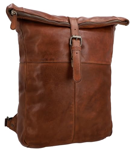 Gusti Leder Rucksack - Henning Vintage Tagesrucksack aus Rindsleder in Braun – Rolltop Rucksack mit Laptopfach für Damen & Herren 13 L Gusti Leder Rucksack - Henning Vintage Tagesrucksack aus Rindsleder in Braun – Rolltop Rucksack mit Laptopfach für Damen & Herren 13 L von Gusti