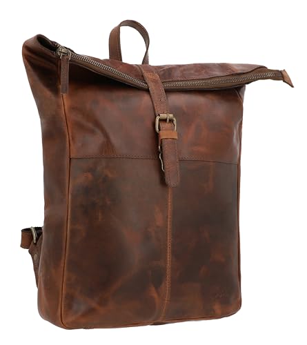 Gusti Rucksack Leder - Valja Damen und Herren Laptoptasche Lederrucksack Braun Leder Gusti Rucksack Leder - Valja Damen und Herren Laptoptasche Lederrucksack Braun Leder von Gusti