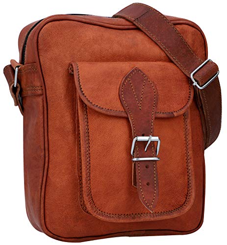 Gusti Umhängetasche Leder - Frank Handtasche Ledertasche Vintage Braun Leder Damen von Gusti