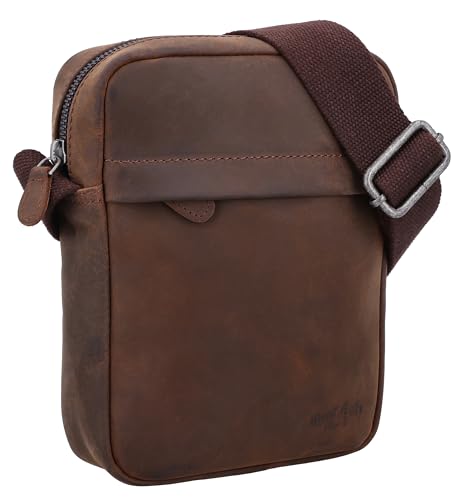 Gusti Umhängetasche Leder - Karl Handtasche kleine Schultertasche Alltagstasche Crossbody Ledertasche Vintage Nussbaum Leder Gusti Umhängetasche Leder - Karl Handtasche kleine Schultertasche Alltagstasche Crossbody Ledertasche Vintage Nussbaum Leder von Gusti