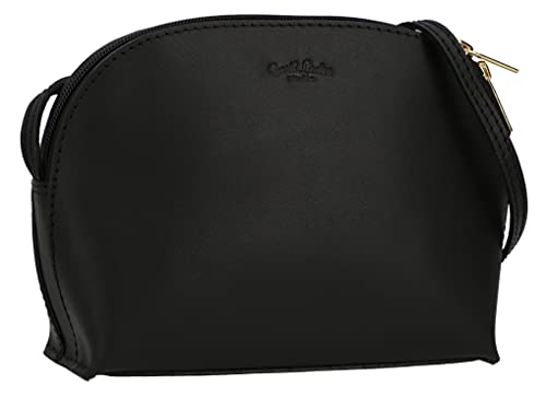 Gusti Umhängetasche Leder - Tilda Damen Handtasche Schultertasche Partytasche Festivaltasche Ledertasche Leder Schwarz von Gusti