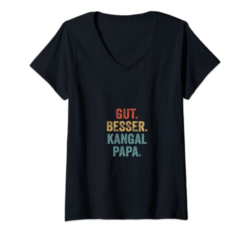 Damen Gut besser Kangal Papa T-Shirt mit V-Ausschnitt Damen Gut besser Kangal Papa T-Shirt mit V-Ausschnitt von Gut besser Kangal Papa