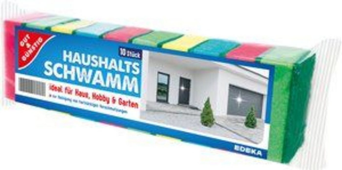 Gut & Günstig Schwamm Haushaltsschwamm color 10 Stück Gut & Günstig Schwamm Haushaltsschwamm color 10 Stück von Gut & Günstig