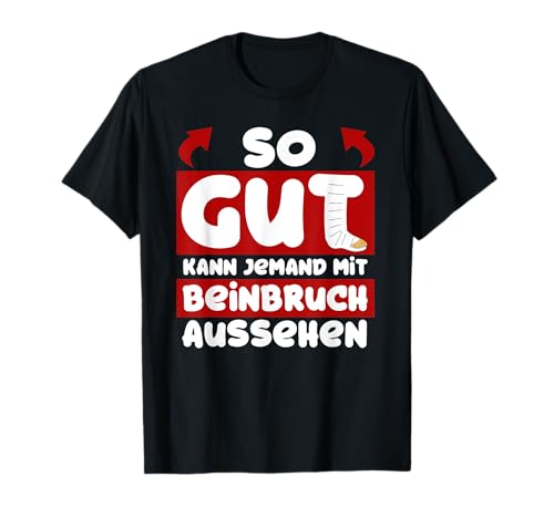 Gute Besserung und Genesungs Shirts Co. Beinbruch T-Shirt Gute Besserung Geschenk T-Shirt Damen und Herren Unisex Schwarz Small Buchstabenmuster Klassisch Kurzarm Gute Besserung und Genesungs Shirts Co. Beinbruch T-Shirt Gute Besserung Geschenk T-Shirt Damen und Herren Unisex Schwarz Small Buchstabenmuster Klassisch Kurzarm von Gute Besserung und Genesungs Shirts Co.