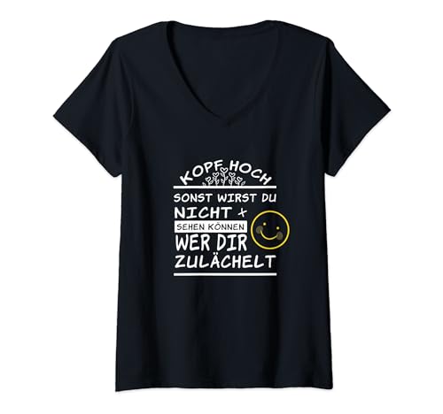 Gute Laune Sprüche für Männer und Frauen Positiver Spruch T-Shirt mit V-Ausschnitt Gute Laune Sprüche für Männer und Frauen Positiver Spruch T-Shirt mit V-Ausschnitt von Gute Laune Spruch für Männer und Frauen