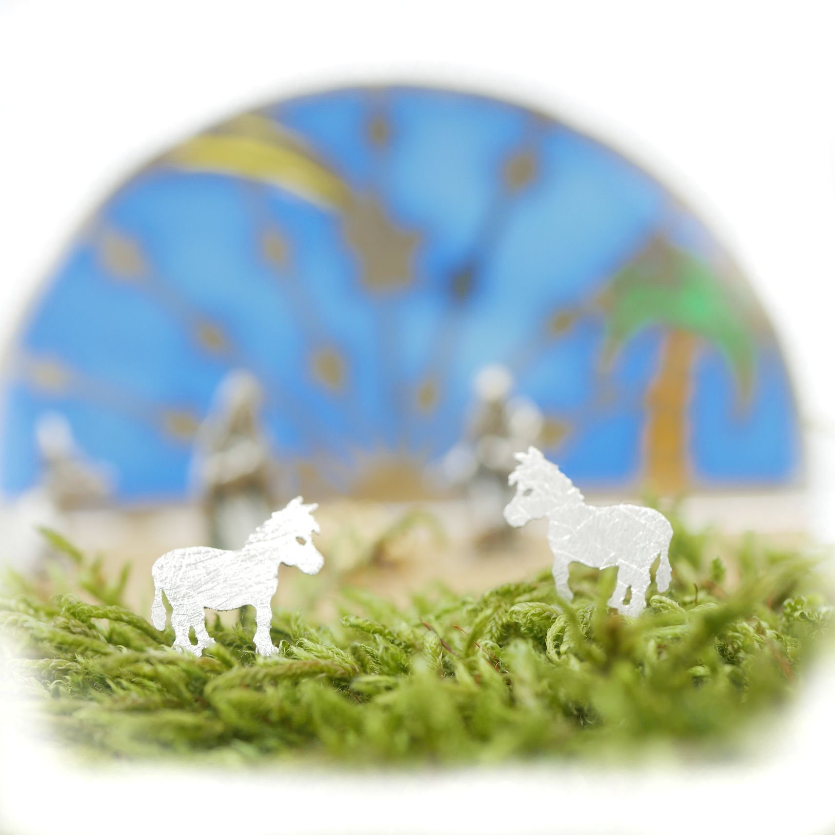 2 Eselchen, Ohrstecker Aus 925 Silber, Ohrstecker, Gebürstet, Edelstahl, Titan Oder Silberstift von GuteLauneSchmuckDE