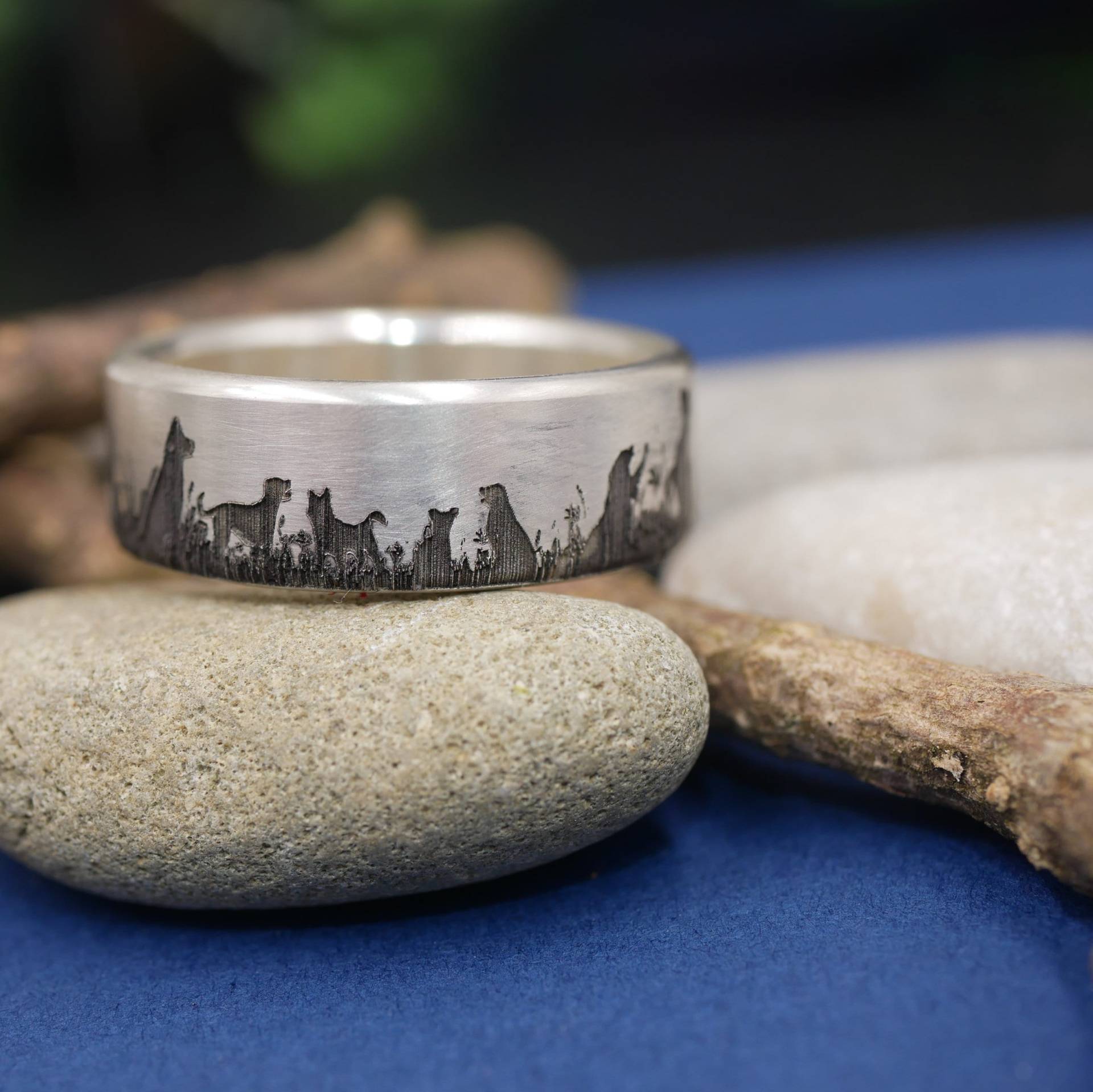 Dein Hund, Dein Ring, 7mm Bandring Aus 925 Sterling Silber, Edelstahl , Titan, Mit Innengravur, Schmuck Für Hundefans, Hundetrainer von GuteLauneSchmuckDE