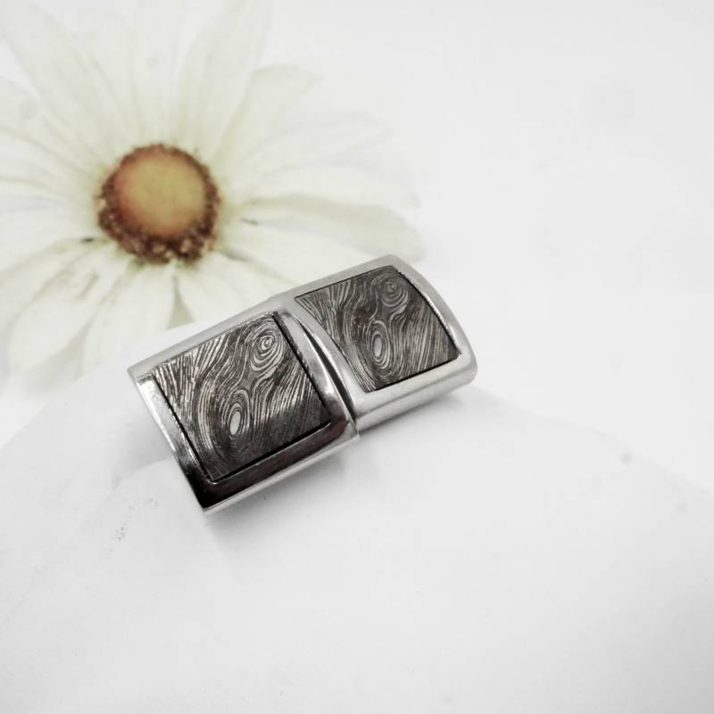 Manschettenknöpfe, Edelstahl, Damast-style, Unendlichkeitsschleife von GuteLauneSchmuckDE